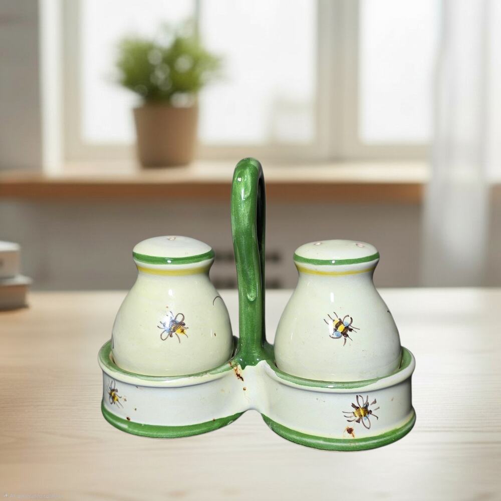 Ceramiche De Simone Sicilian Hand-Painted Salt & Pepper Set - Picture 4 of 9